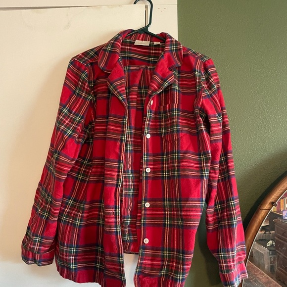 Red Plaid Flannel PJ Set - Picture 1 of 5